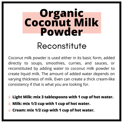 Organic Coconut Milk Powder 10kg