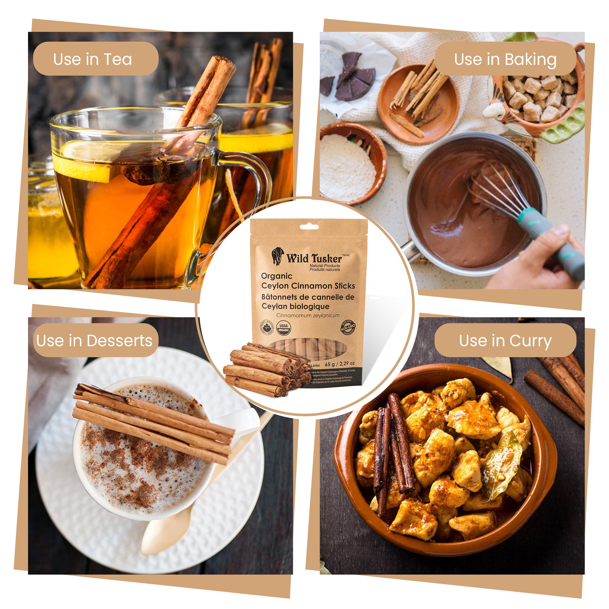 Organic Ceylon Cinnamon Sticks