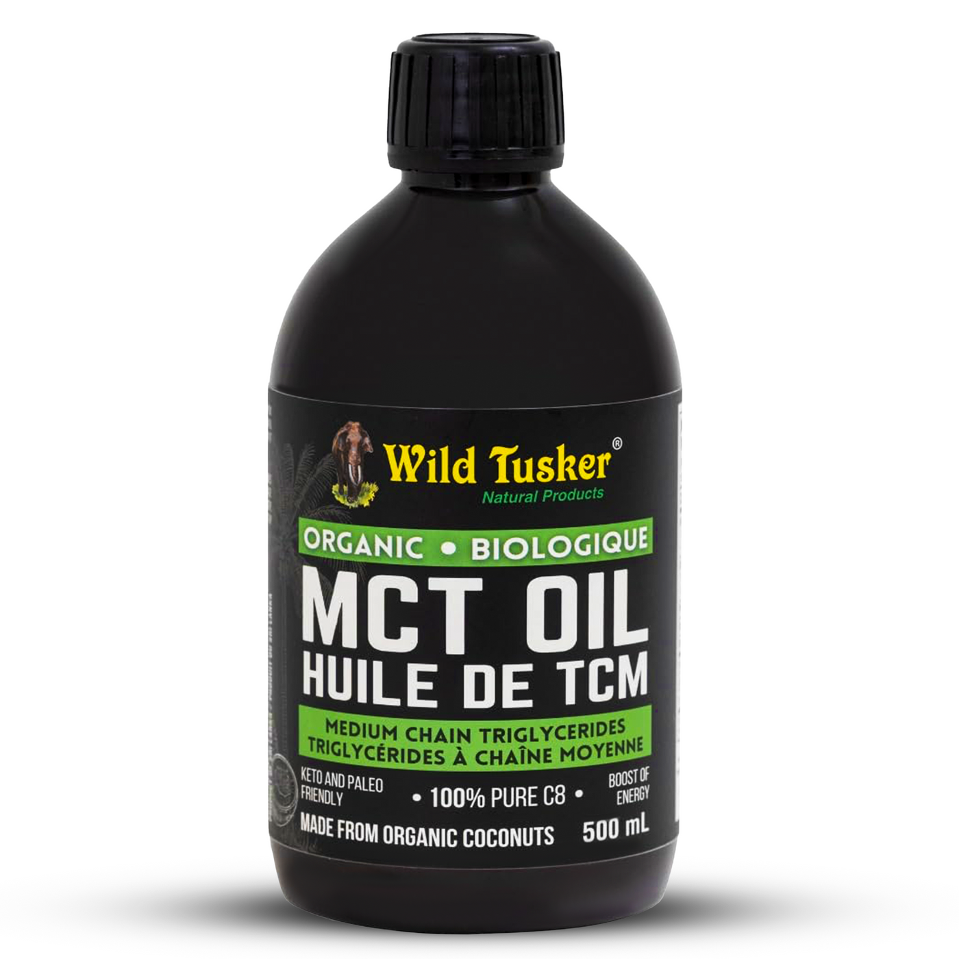 Organic Medium-Chain Triglycerides (MCT) Oil 100% C8