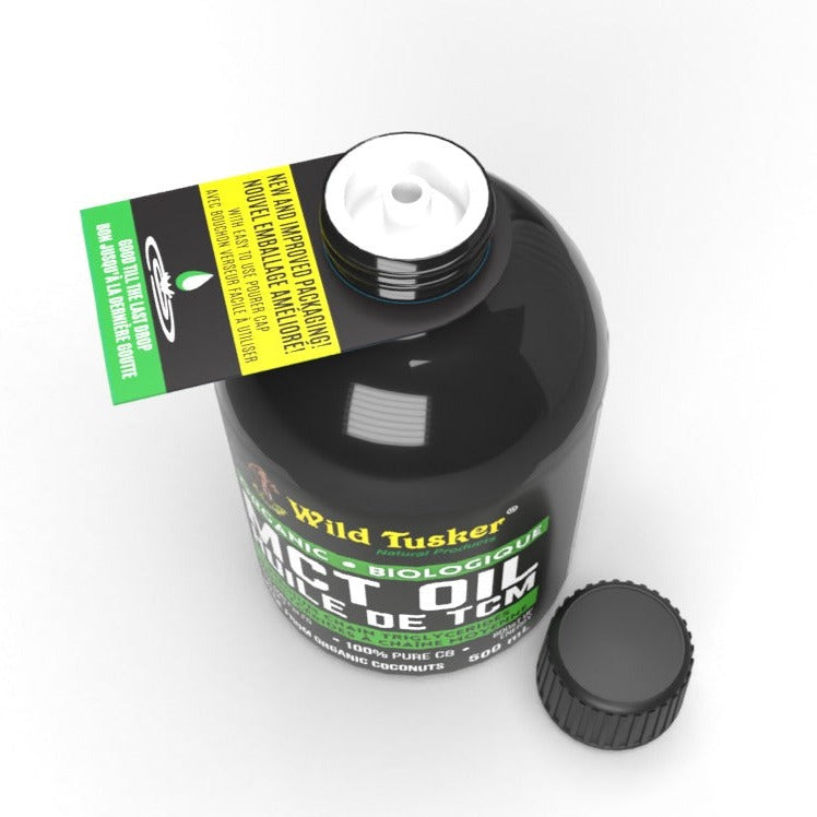 Organic Medium-Chain Triglycerides (MCT) Oil 100% C8