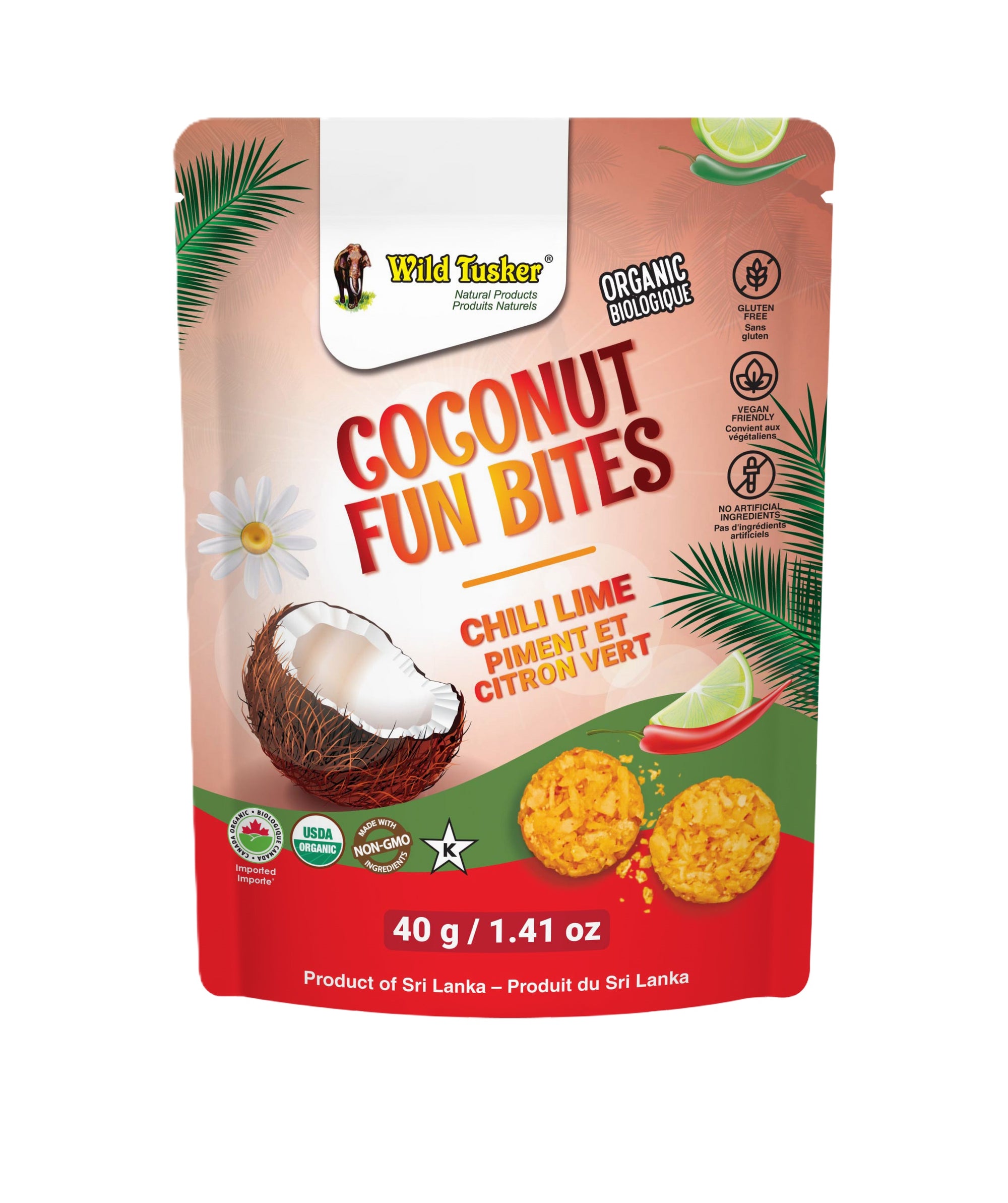 Coconut Bites Chili Lime β 40 g