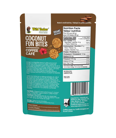 Organic Coconut Fun Bites - Coffee Flavour