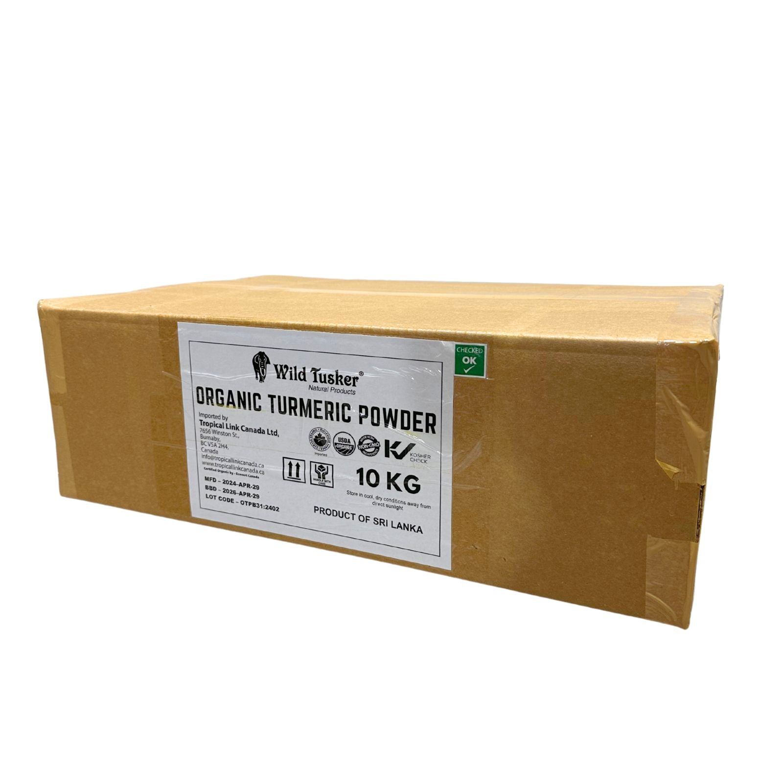 Organic Turmeric Powder - 10Kg