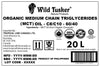 Organic Organic Medium-Chain Triglycerides (MCT) Oil C8/C10 - 60/40 20L