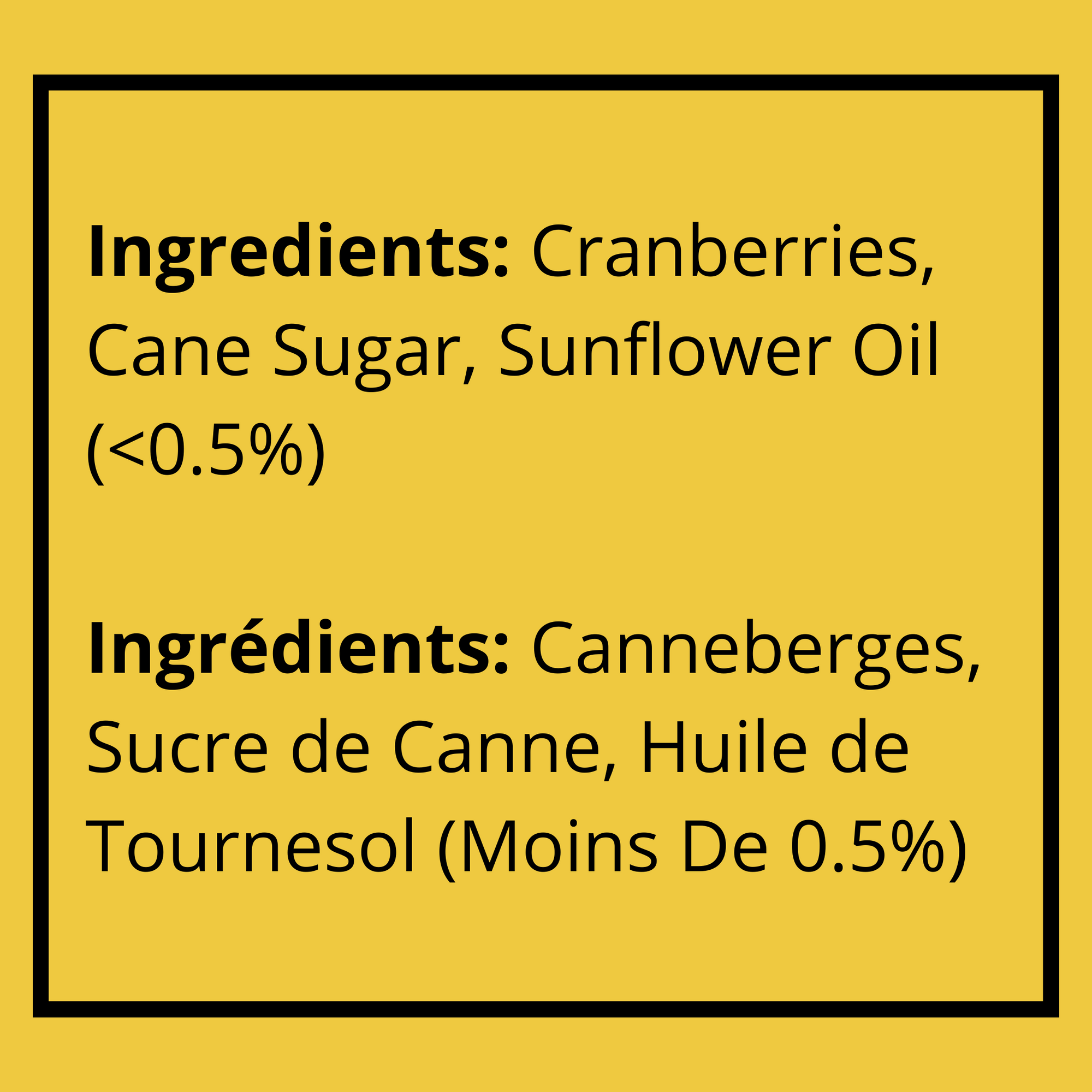 Dried Sweetened Cranberries