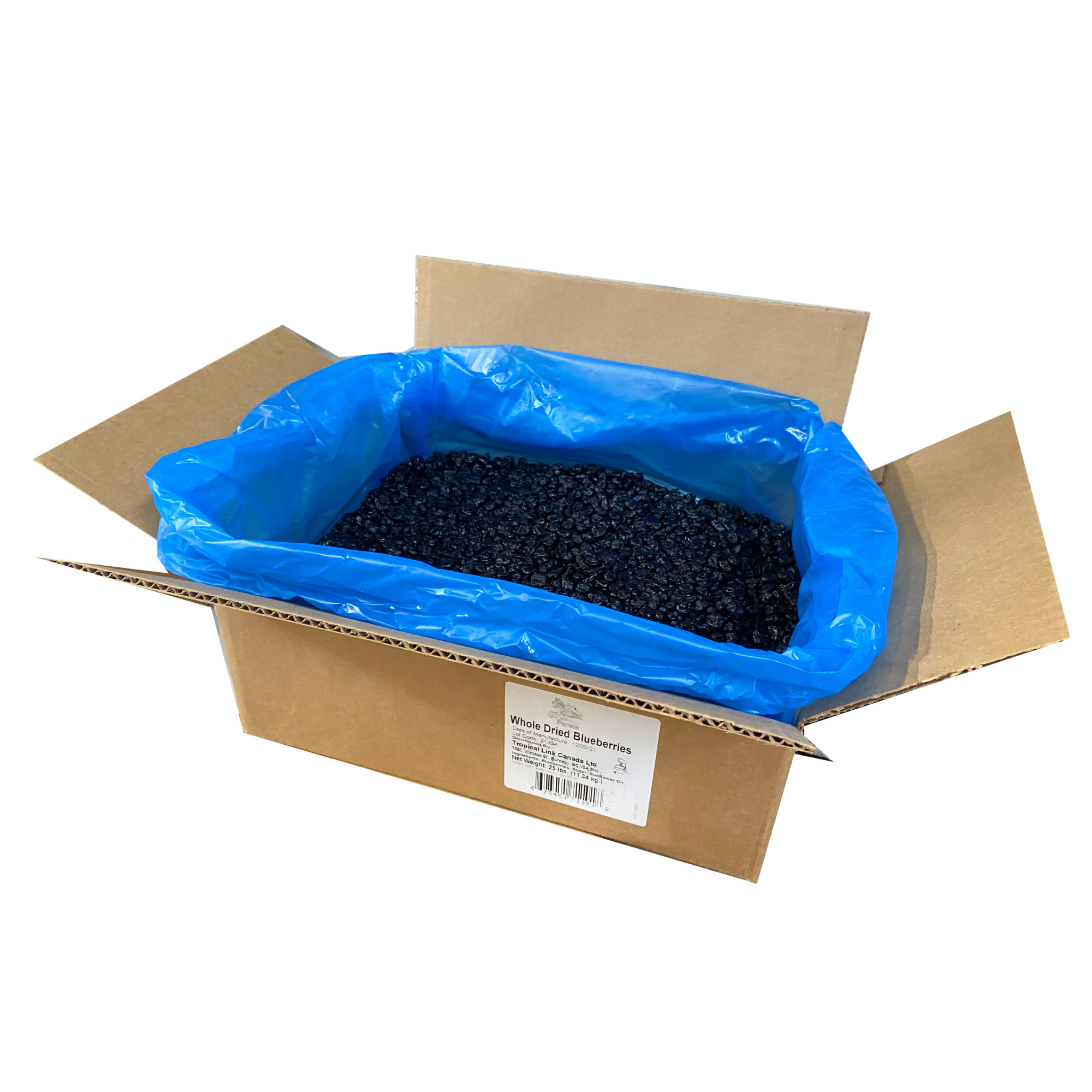 Dried Sweetened Blueberries 11.34kg