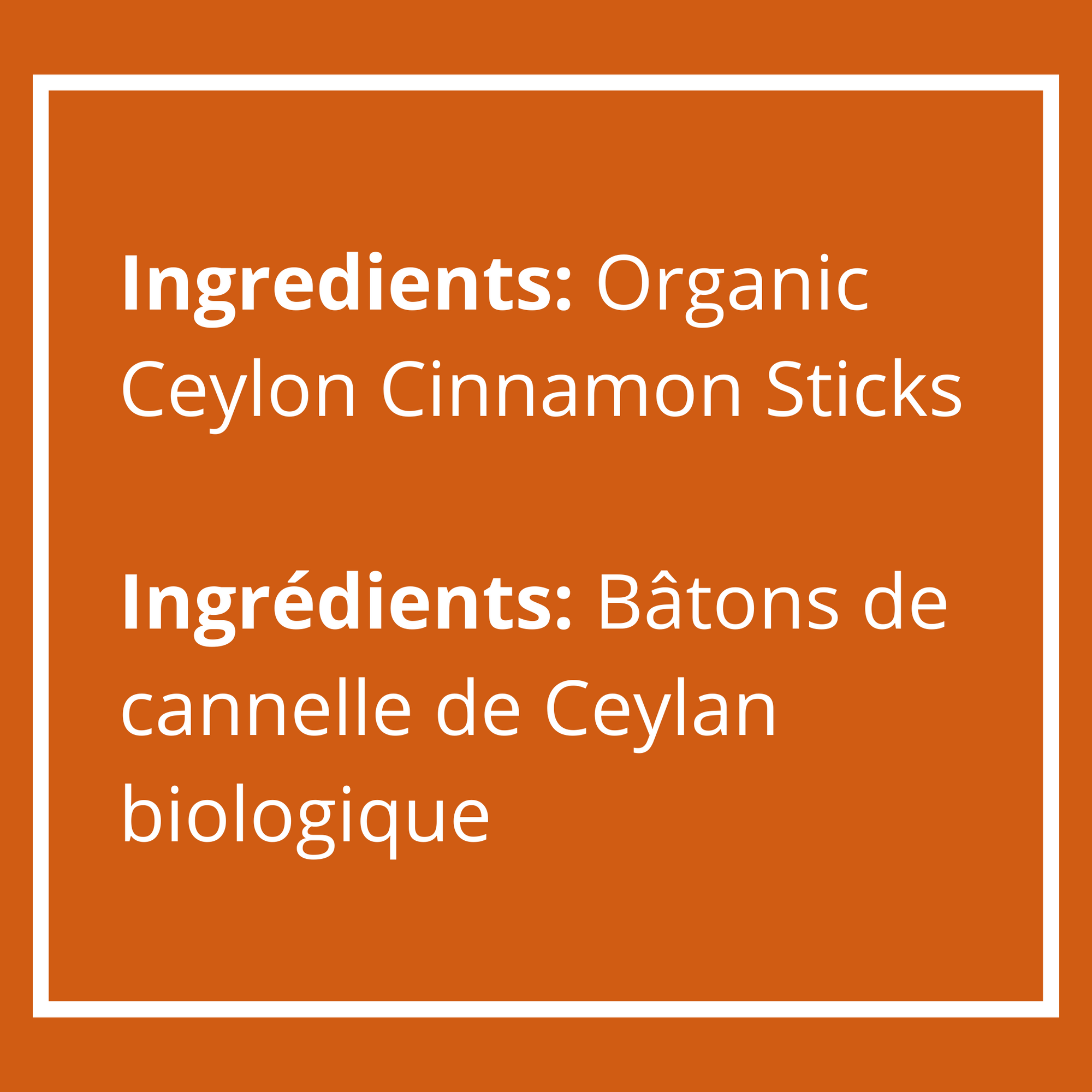 Organic Ceylon Cinnamon Sticks