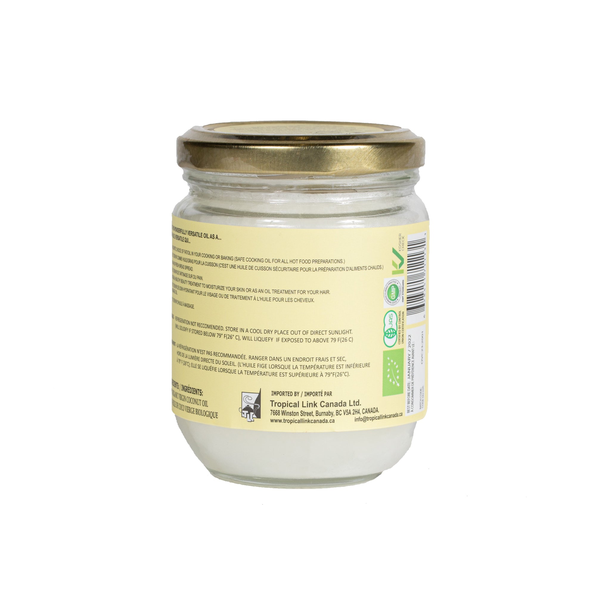 Organic Virgin Coconut Oil 200ml