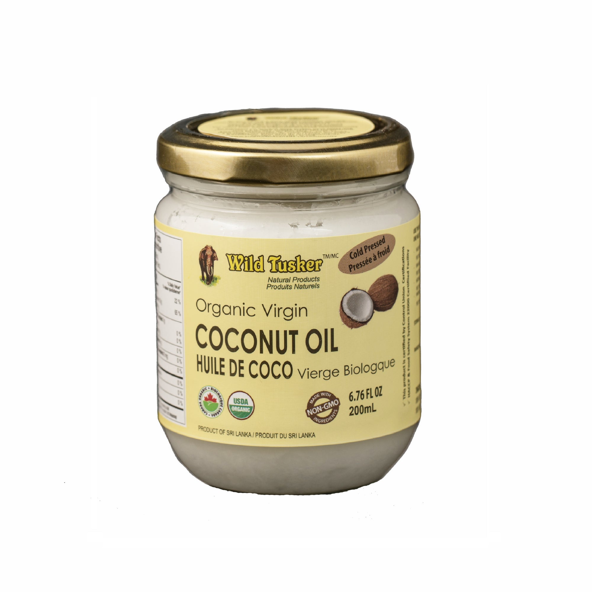 WT Organic Coconut Oil (200 mL)