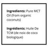 Organic Medium-Chain Triglycerides (MCT) Oil 100% C8