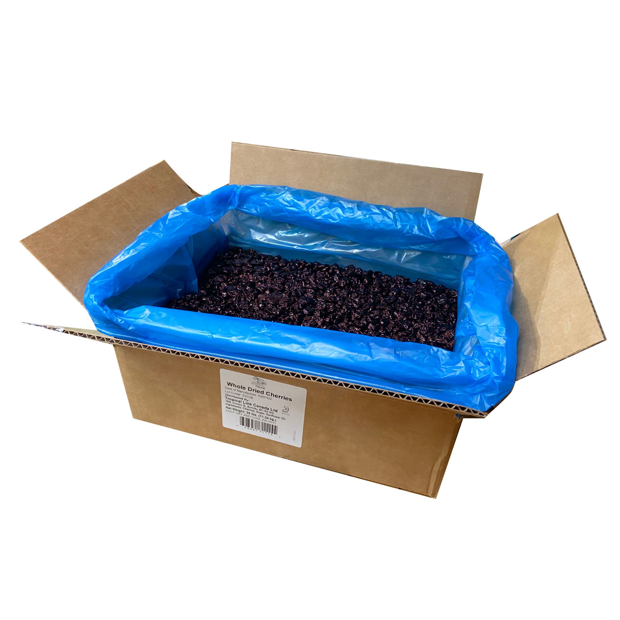 Dried Sweetened Tart Cherries 11.34kg