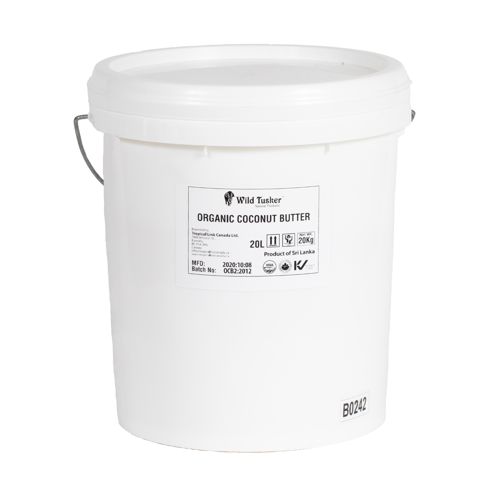 Organic Coconut Butter 20L