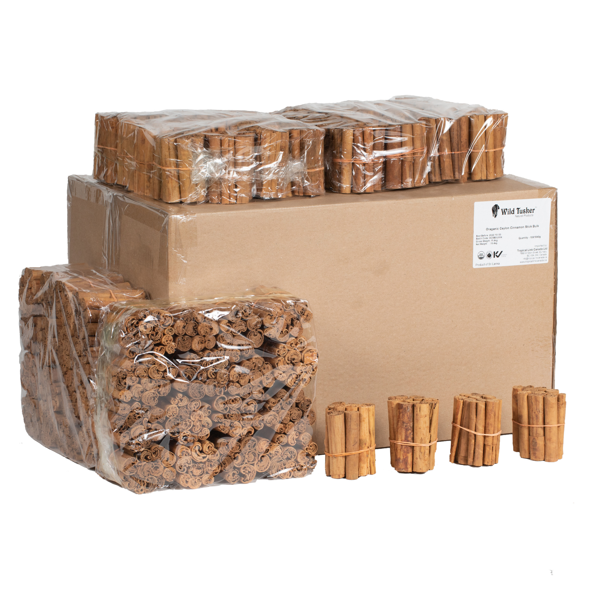 Organic Ceylon Cinnamon Sticks 10kg